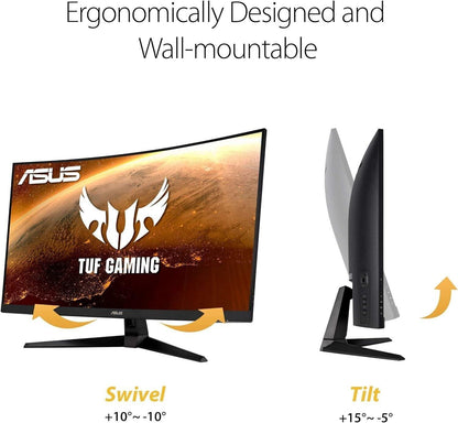 ASUS TUF Gaming VG32VQ1B 31.5&quot; 2560x1440 WQHD 1ms 144Hz Curved Gaming Monitor - Like New