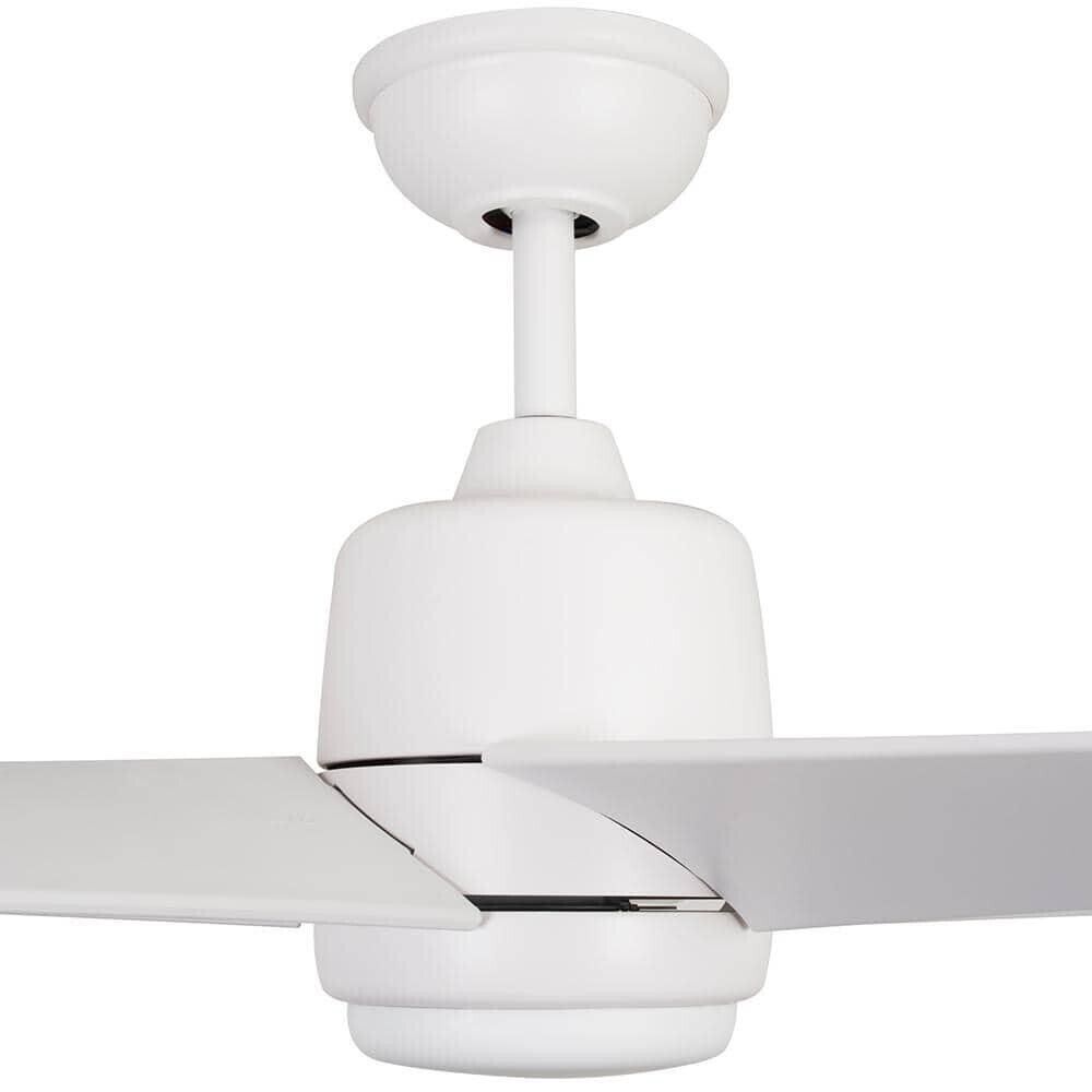 Mena 54 in. White Color Integrated LED Indoor/Outdoor Matte White Ceiling Fan - Like New