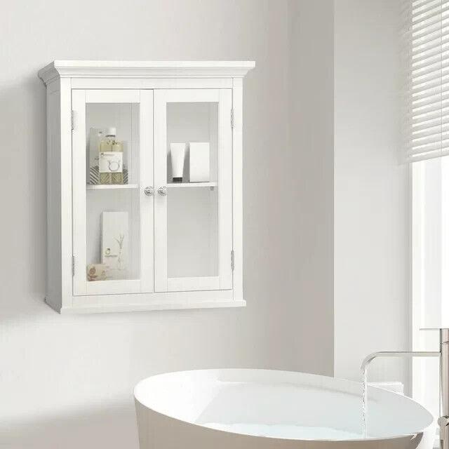 Allare Teamson Home Madison 20" x 24" Removable Wall Cabinet, White