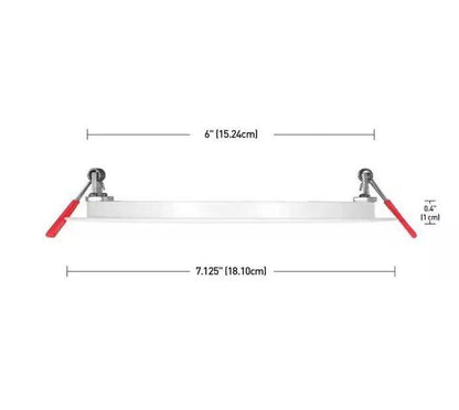 Commercial Electric Ultra Slim 6 in. Adjustable CCT Canless Recessed Light Kit - Like New