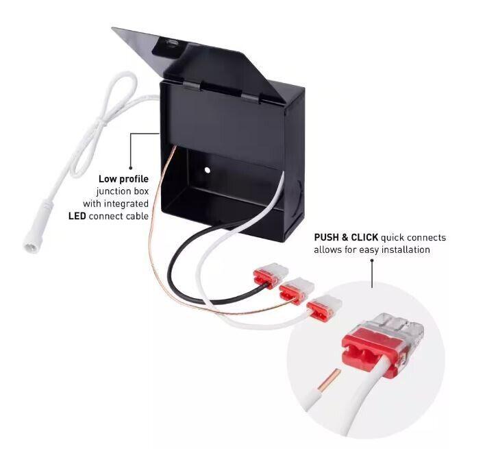 Commercial Electric 6 in. Selectable Color Ultra-Directional Integrated LED Kit - Like New