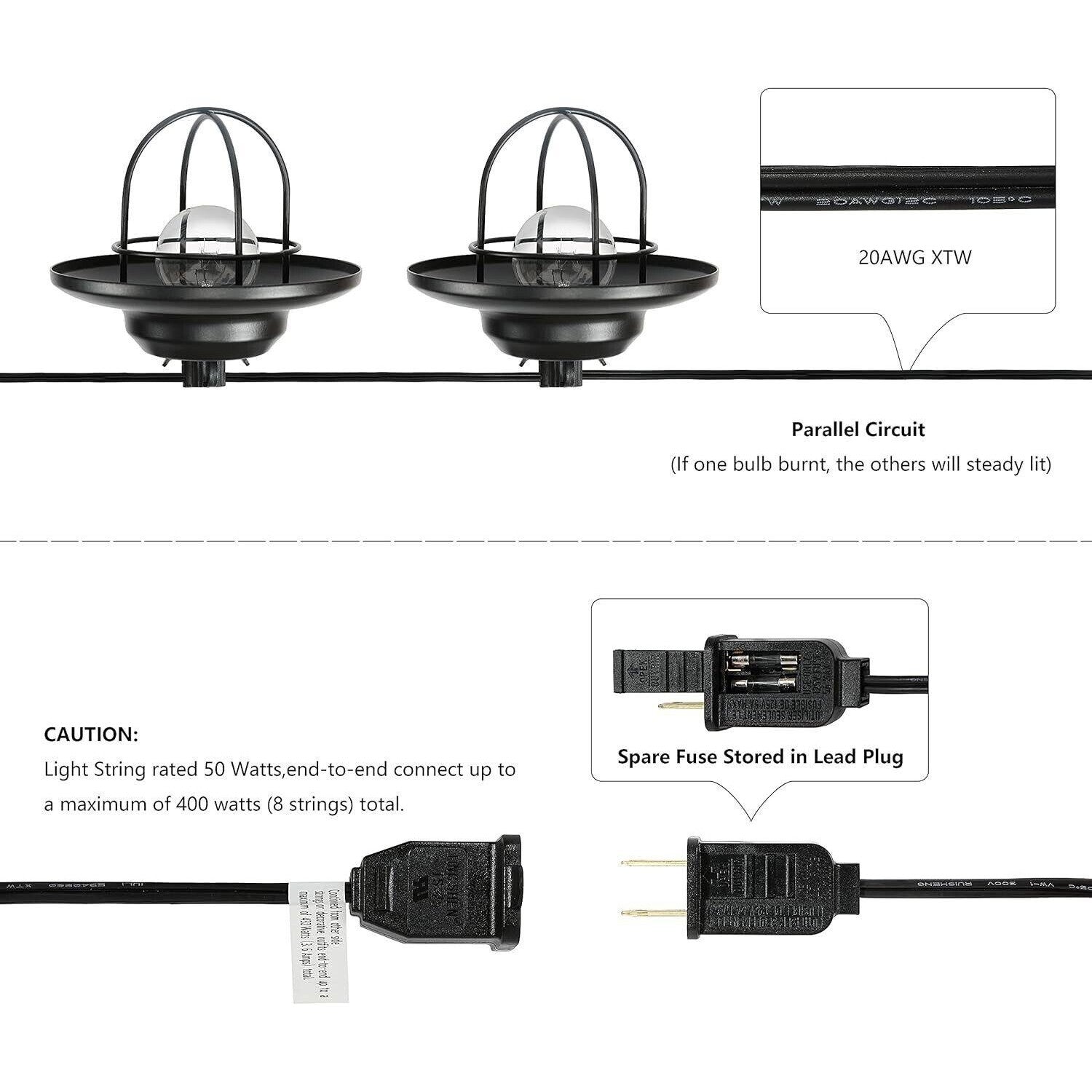 JONATHAN Y Lighting JYL8703A String Light 10&