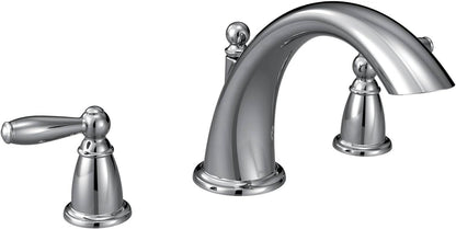 Moen T933 Brantford Chrome Two-Handle Low Arc Roman Tub Faucet Trim Deck Mount