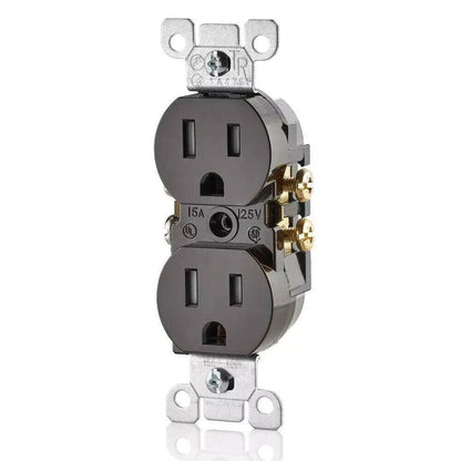 Leviton T5320-E 15 Amp, 125 Volt, Tamper Resistant, Duplex Receptacle, Reside...