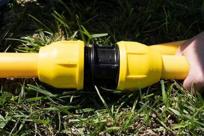 HOME-FLEX 2 in. IPS DR 11 Underground Yellow Poly Gas Pipe Coupler