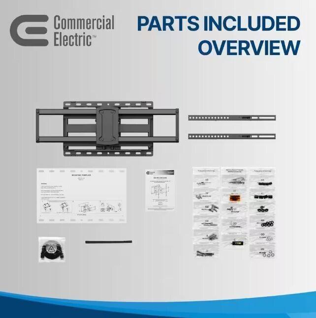 Commercial Electric Full Motion Wall Mount for 32 in. to 90 in. TVs