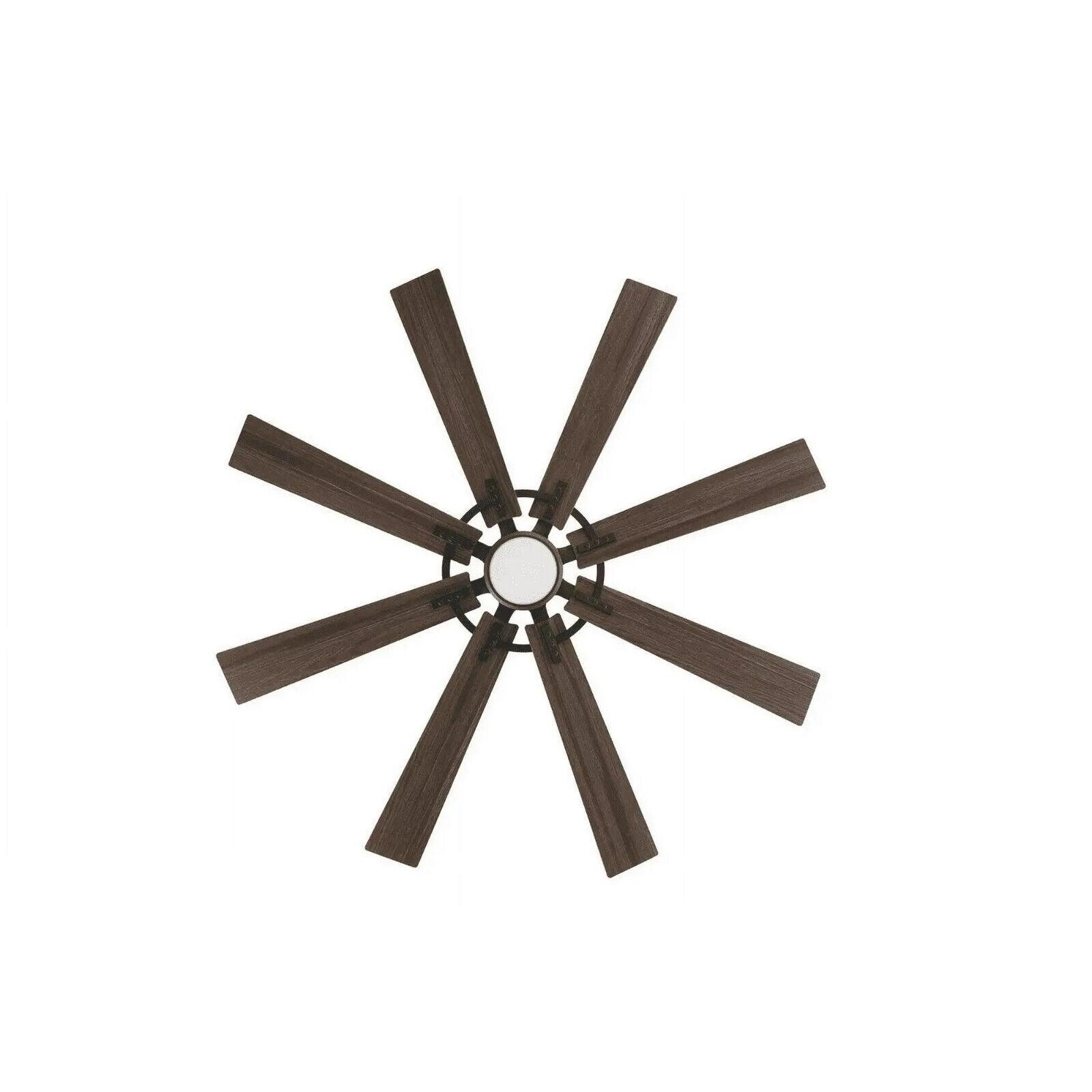 Home Decorators Makenna DC 60 in. Color Changing LED Matte Black Ceiling Fan - Like New