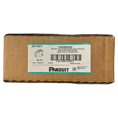 PANDUIT NetKey Cat.6 Punchdown UTP Jack Module NK688MIW - (50 PC)