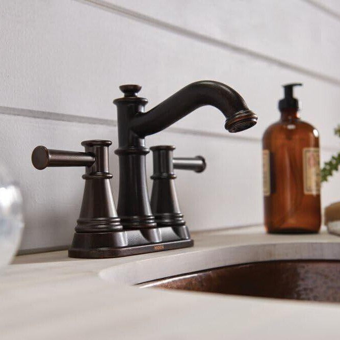 Moen 6401ORB Belfield Two-Handle Centerset Bathroom Faucet Oil Rubbed Bronze