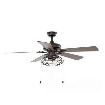 Home Decorators Collection Ceiling Fan with Light 52&quot; LED Indoor Matte Black