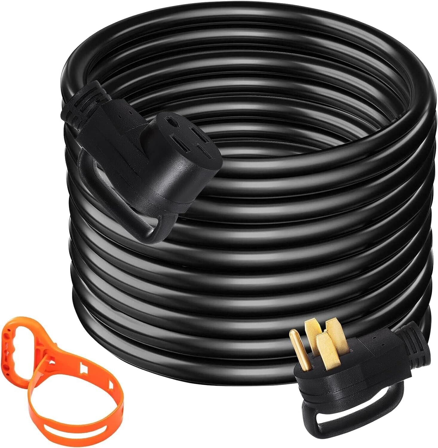 50FT 50Amp RV Extension Cord NEMA N14-50P to N14-50R, 125/250V RV Power Cord.