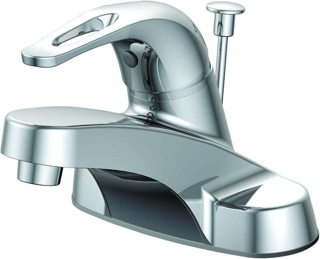 EZ FLO Prestige Bathroom Faucet Chrome 1-Handle Low Arc Centerset 10090LF