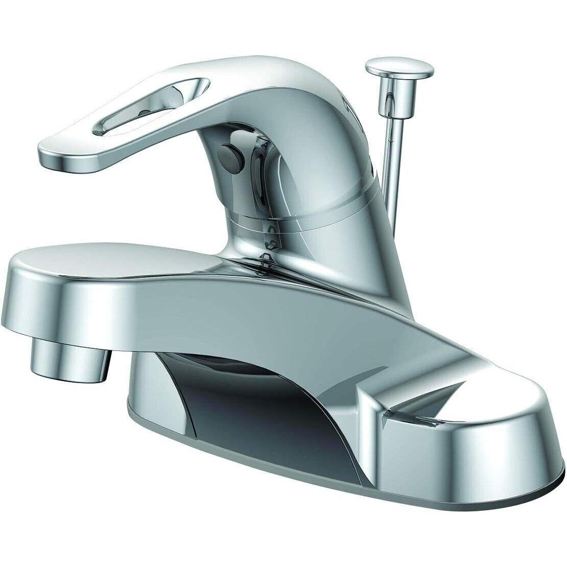 EZ FLO Prestige Bathroom Faucet Chrome 1-Handle Low Arc Centerset 10090LF