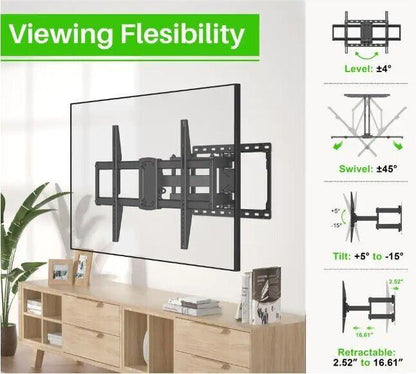 Commercial Electric Full Motion Wall Mount for 32 in. to 90 in. TVs