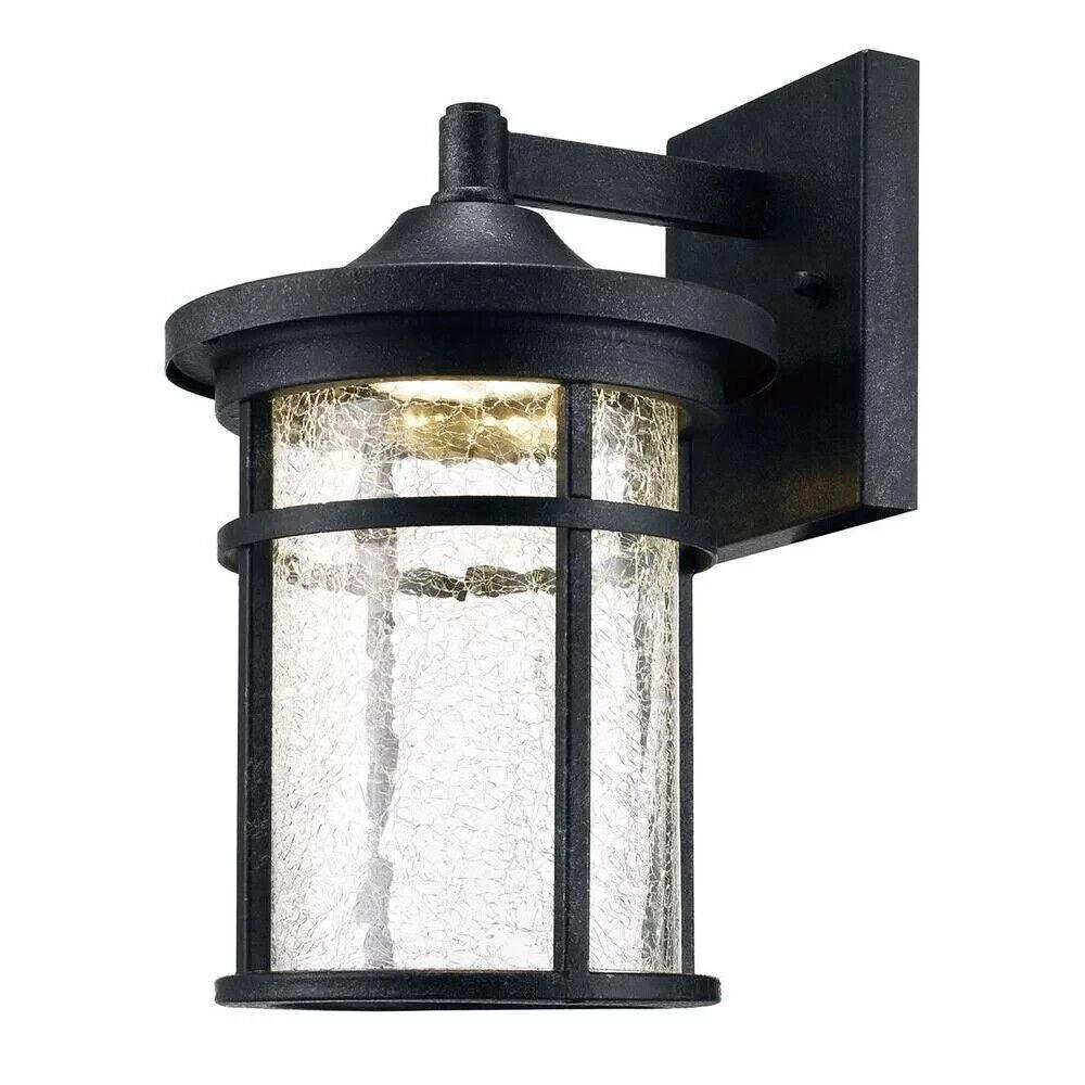 Home Decorators Collection Westbury 11 in Aged Iron Large LED Outdoor Wall Light - Like New