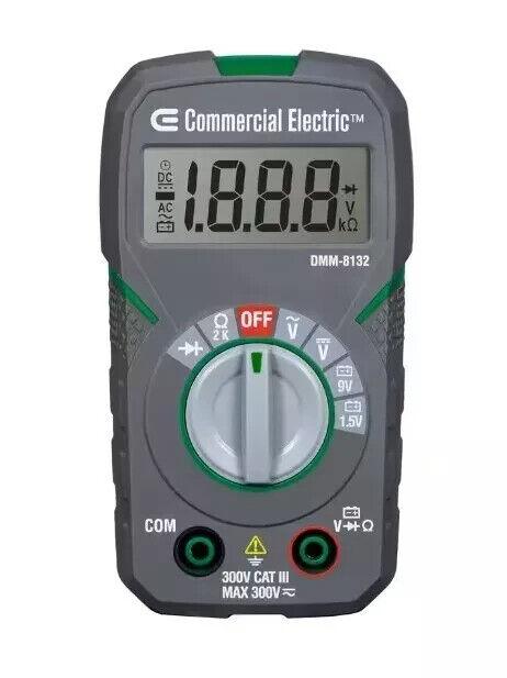 Commercial Electric Pocket Size True RMS Digital Multi-Meter - Like New