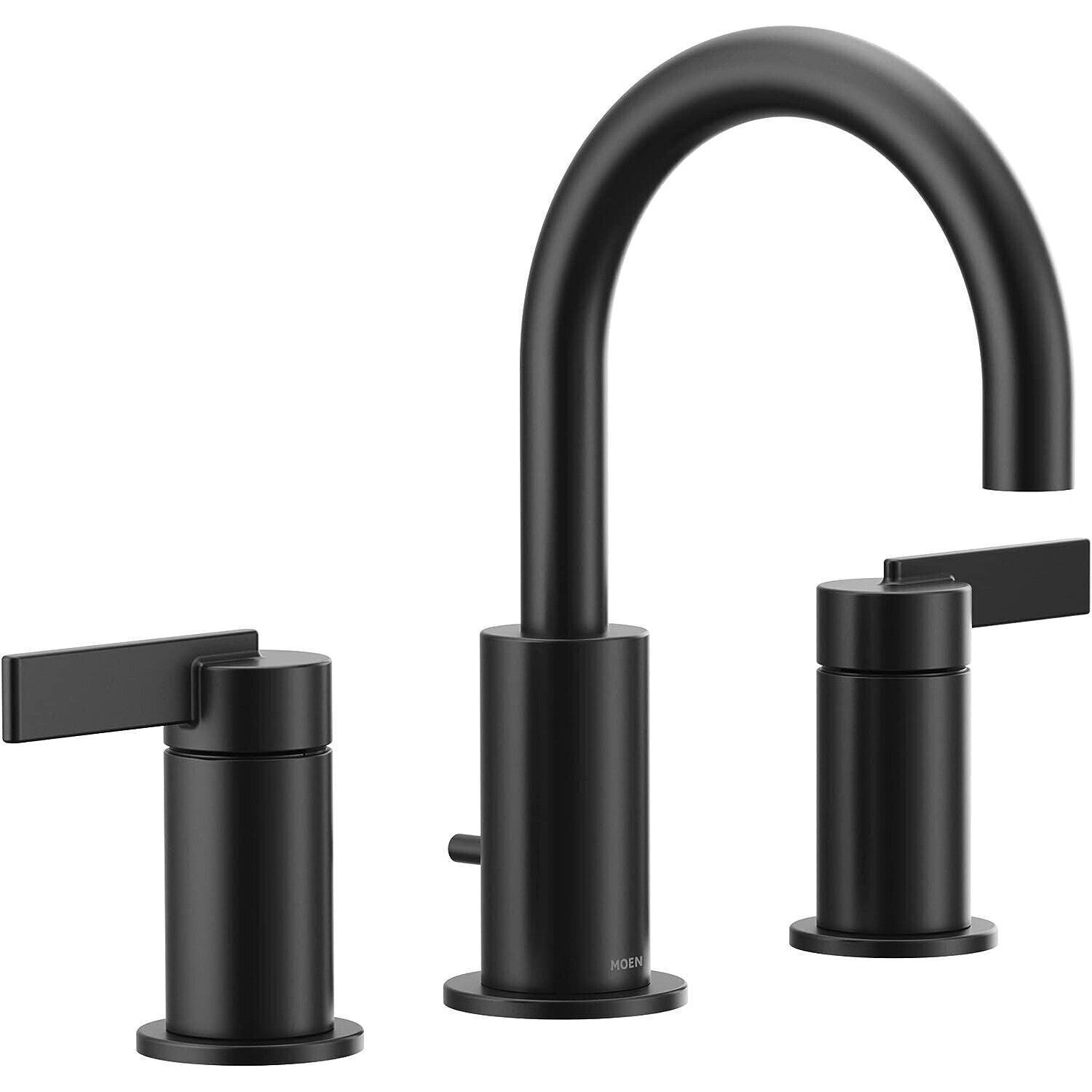 MOEN T6222BL CIA MATTE BLACK TWO-HANDLE HIGH ARC BATHROOM FAUCET