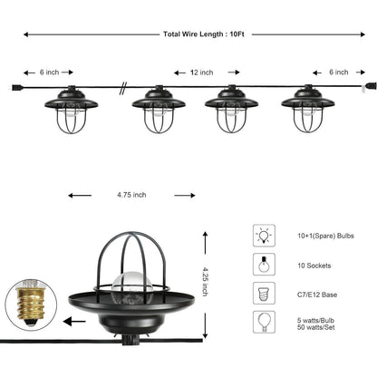 JONATHAN Y Lighting JYL8703A String Light 10&