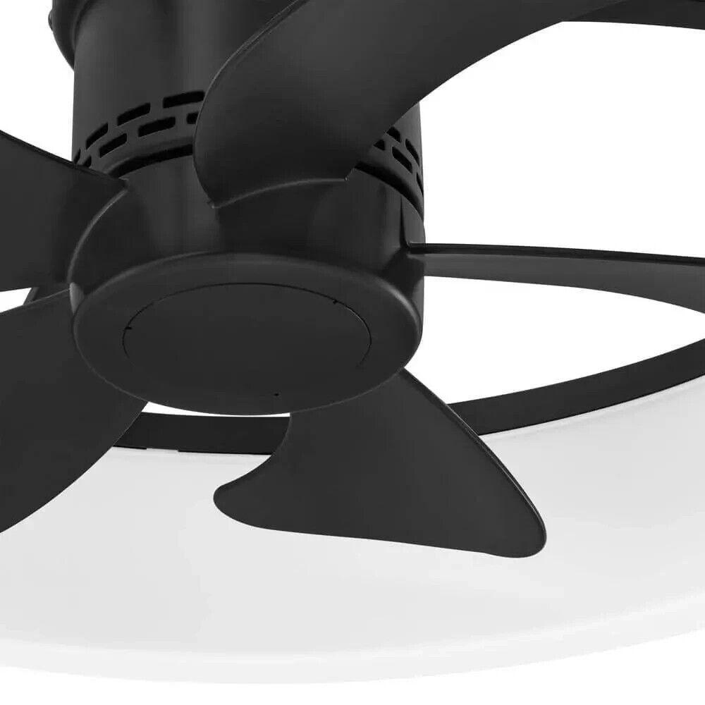 Home Decorators Ceiling Fan w/ Light 23&quot; Color Changing Bladeless Matte Black - Like New