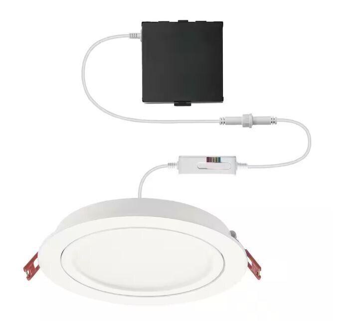 Commercial Electric 6 in. Selectable Color Ultra-Directional Integrated LED Kit - Like New