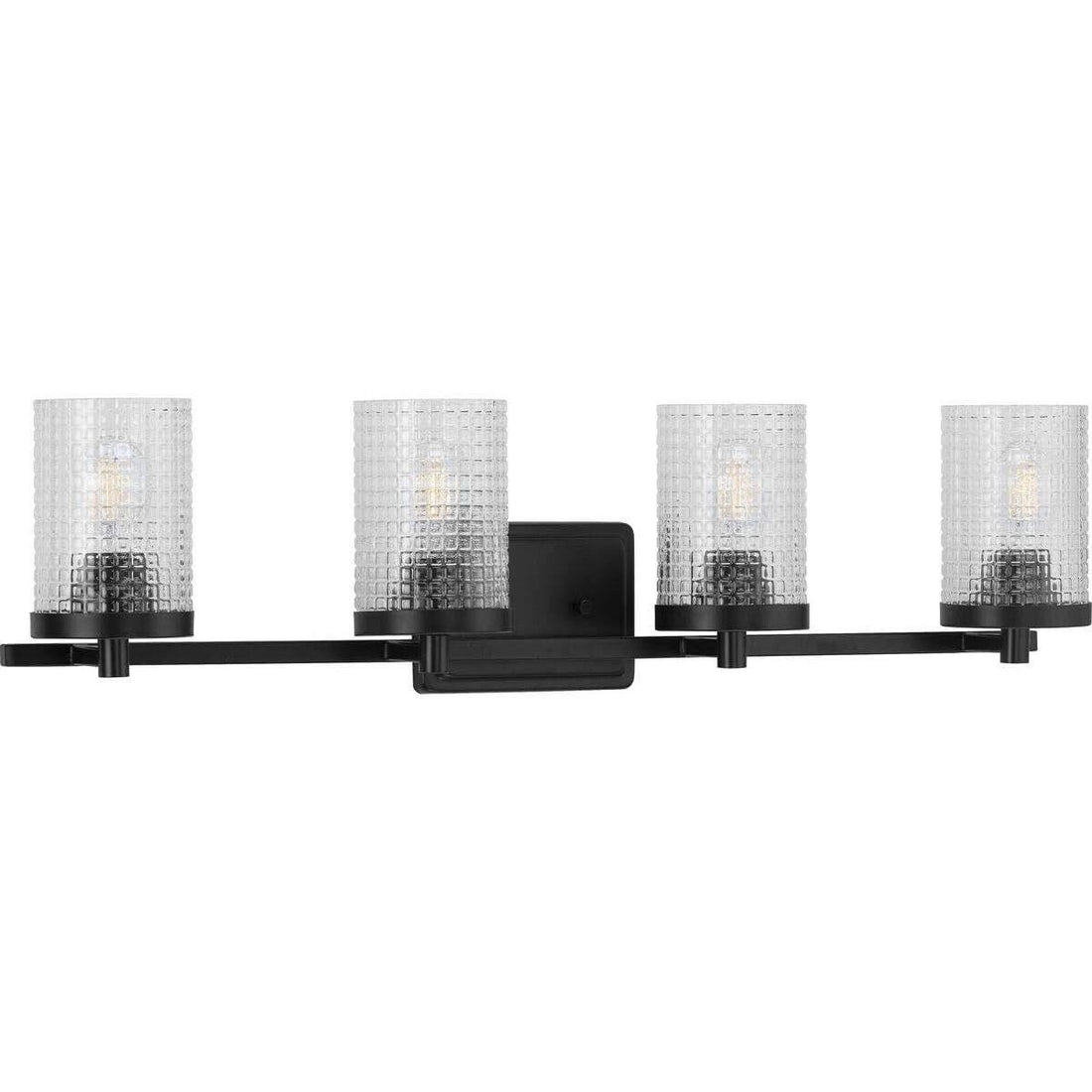 Progress Lighting P300271 Fawcett 4 Light 31"W Bathroom Vanity - Black