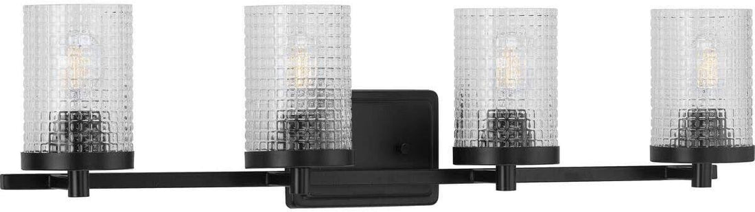 Progress Lighting P300271 Fawcett 4 Light 31&quot;W Bathroom Vanity - Black