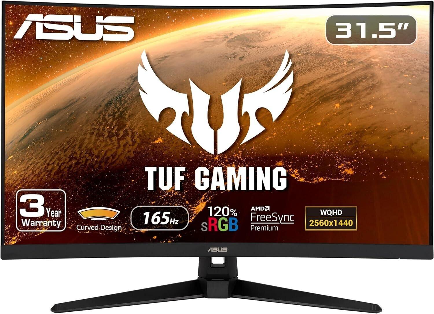 ASUS TUF Gaming VG32VQ1B 31.5&quot; 2560x1440 WQHD 1ms 144Hz Curved Gaming Monitor - Like New