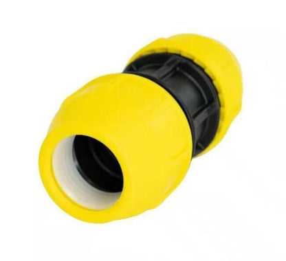 HOME-FLEX 2 in. IPS DR 11 Underground Yellow Poly Gas Pipe Coupler