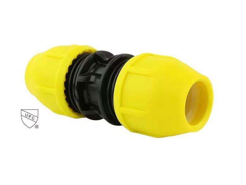 HOME-FLEX 2 in. IPS DR 11 Underground Yellow Poly Gas Pipe Coupler