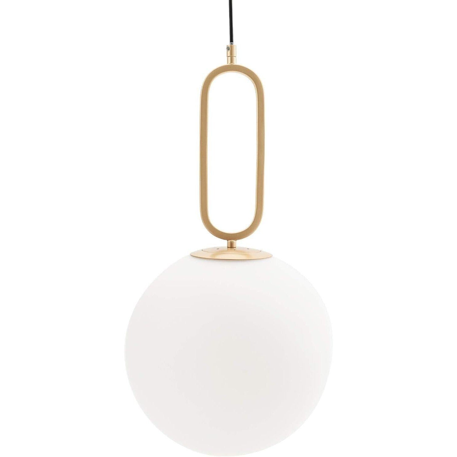 VidaLite Modern Style 60W LED Glass Globe Pendant Light, Adjustable Height