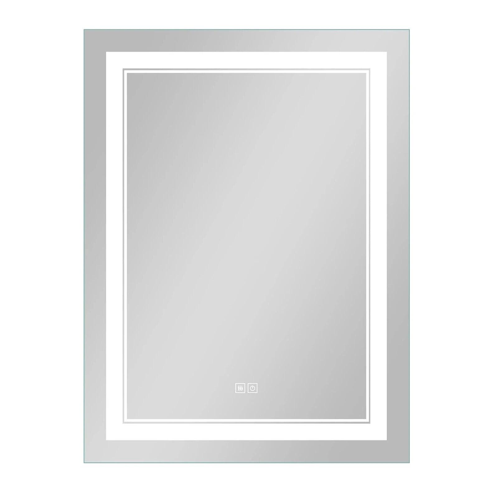 NEUTYPE 32 in. x 24 in. Modern Rectangular Frameless LED Bathroom Vanity Mirror - Like New