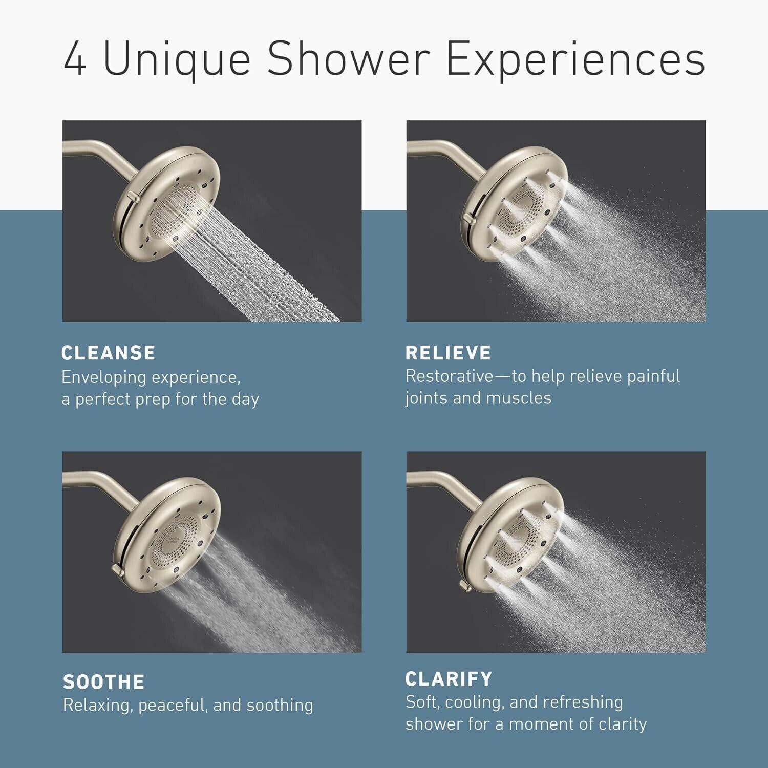 Moen N400R0BN Quattro Rainshower Showerhead Brushed Nickel