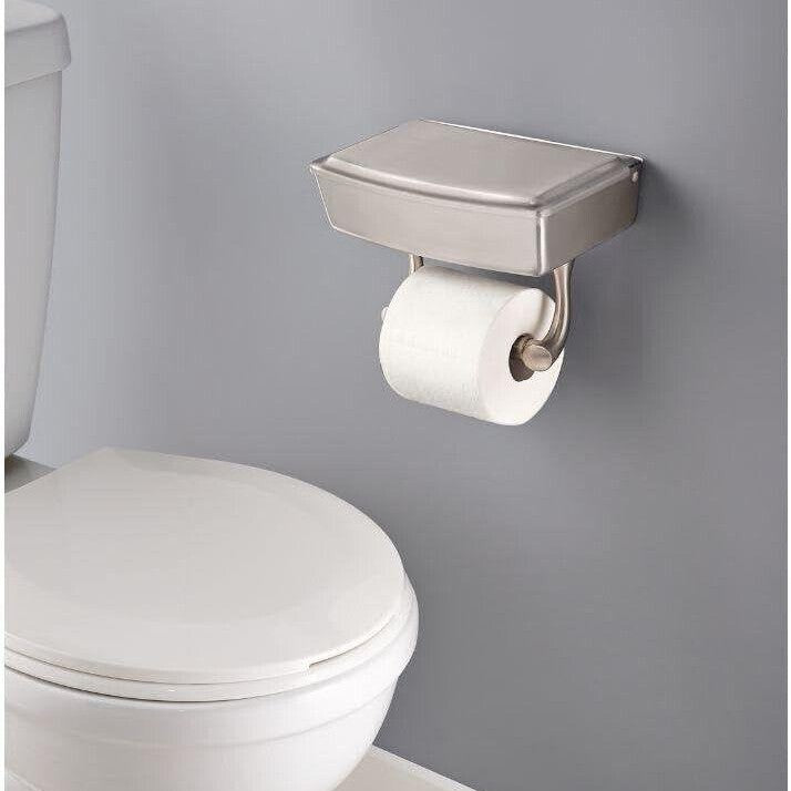 Delta EXTEN50-BN Extensions Privacy Box w/ Toilet Paper Holder, Brushed Nickel - Like New