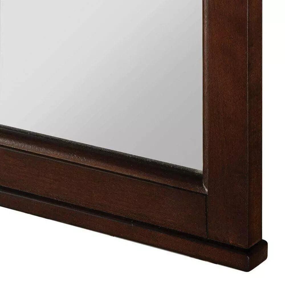 Home Decorators Collection Vanity Mirror 24&quot;x 31&quot; Rectangular Wood-Frame Mahogany