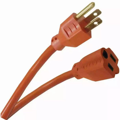 HDX Indoor Outdoor Extension Cord 50 ft 16/3 Light Duty Orange 3-Prong Plug