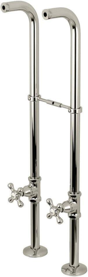 Kingston Brass CC266S6AX Freestanding Supply Line Package, Polished Nickel - Like New