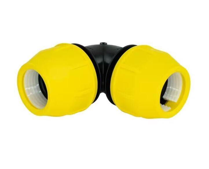 HOME-FLEX 2 in. IPS DR 11 Underground Yellow Poly Gas Pipe 90-Degree Elbow - Like New