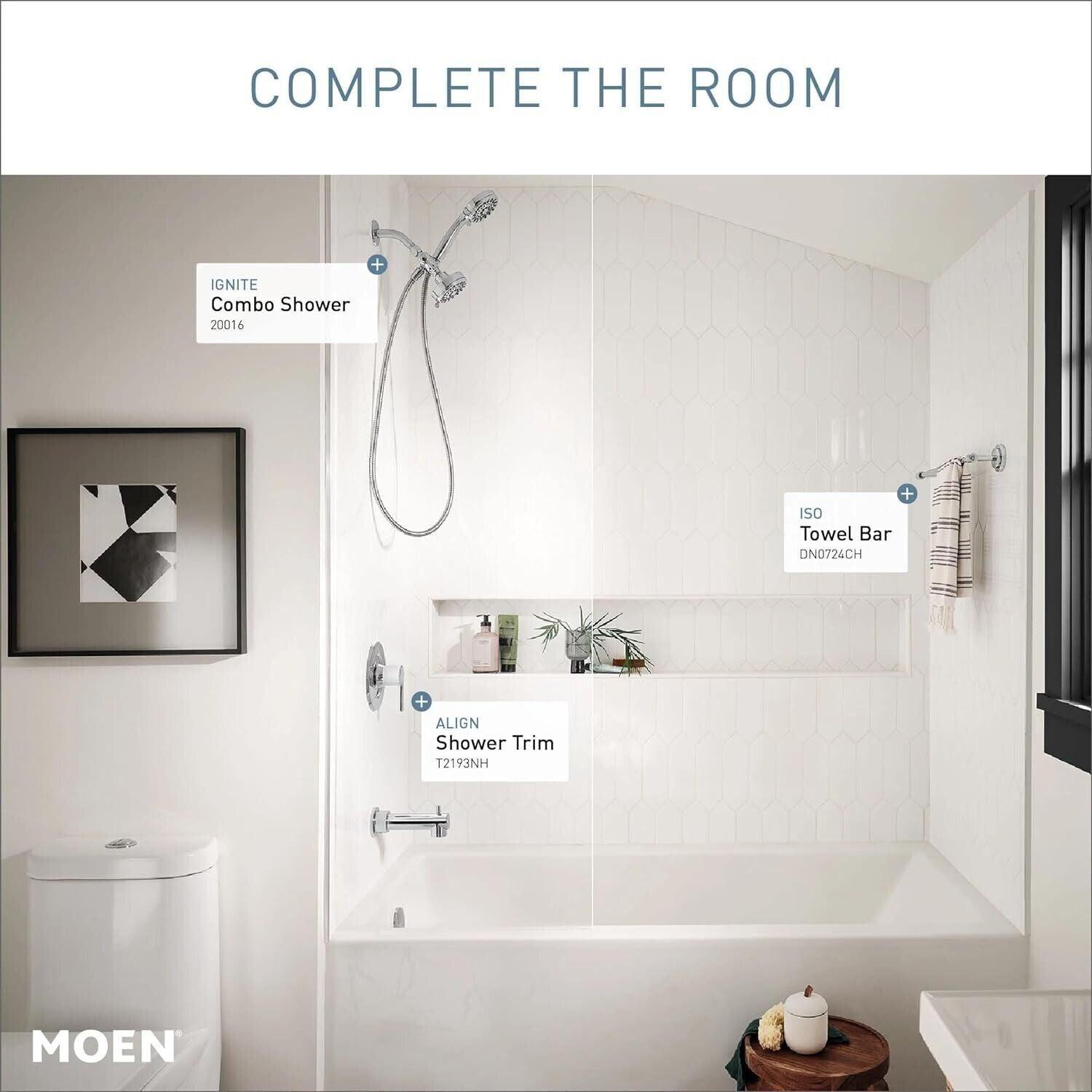 Moen T2193NH Align Pressure Balanced Tub and Shower Trim Only, Chrome