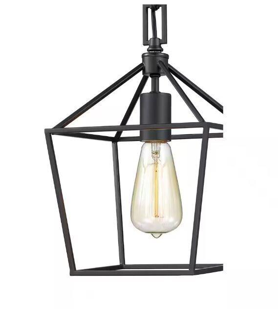 Home decorators collection Weyburn 1-Light Bronze Farmhouse Mini Pendant Light