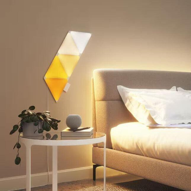 EcoSmart Smart Color Changing Dimmable 5 Geometric Triangle LED Light Panels