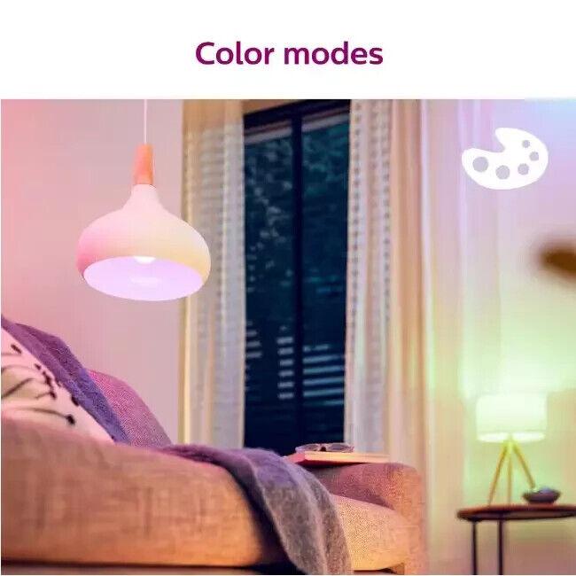 Philips WiZ Smart Light Bulb Color Changing LED B11 E26 Medium Base WIFI 40W - Like New