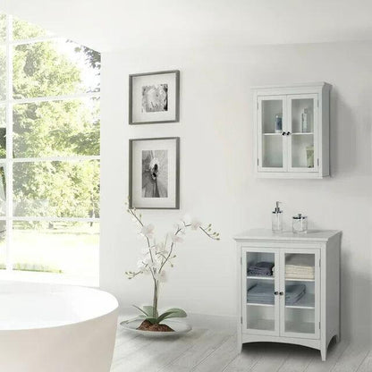 Allare Teamson Home Madison 20&quot; x 24&quot; Removable Wall Cabinet, White