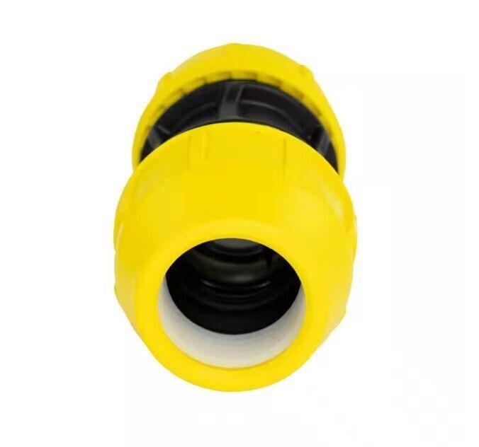 HOME-FLEX 2 in. IPS DR 11 Underground Yellow Poly Gas Pipe Coupler