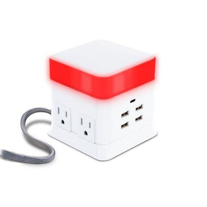 CyberPower Charge &amp; Glow USB &amp; AC Power Station 4 Outlet, 4 USB, 1 USB-C - Like New