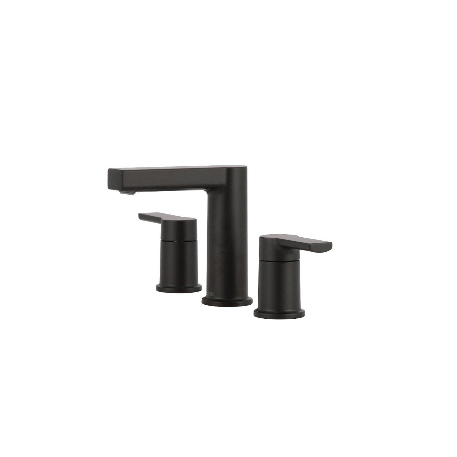 Moen Rinza 84629BL Two Handle Bathroom Faucet with Drain In Matte Black