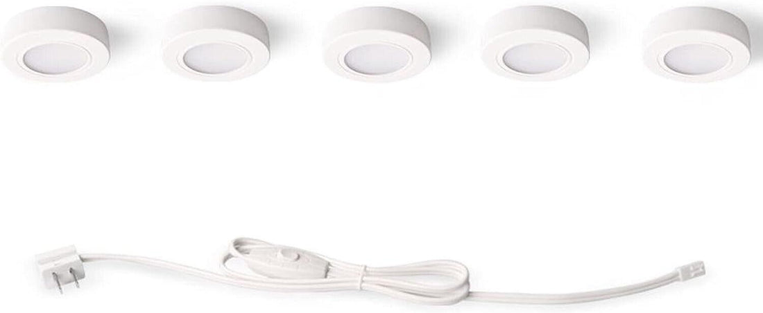  White Puck Light Kit