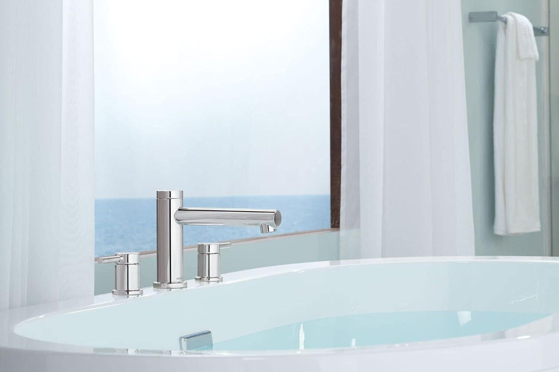 Moen T393 Deck Mounted Roman Tub Filler Trim - Chrome