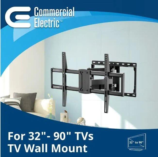 Commercial Electric Full Motion Wall Mount for 32 in. to 90 in. TVs