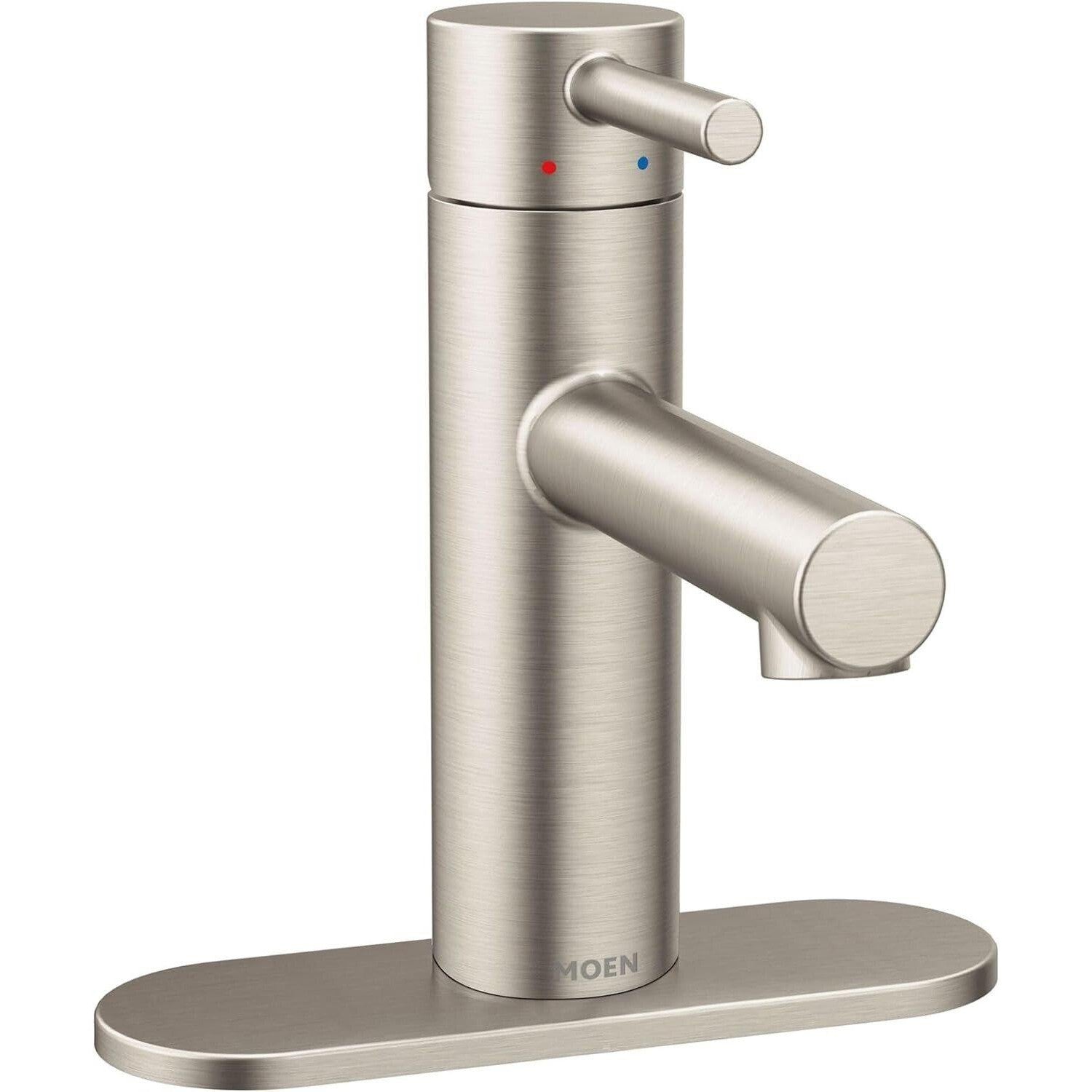 Moen 6190 Align 1.2 GPM 1 Hole Bathroom Faucet - Nickel