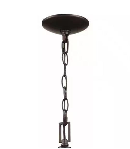 Home decorators collection Weyburn 1-Light Bronze Farmhouse Mini Pendant Light